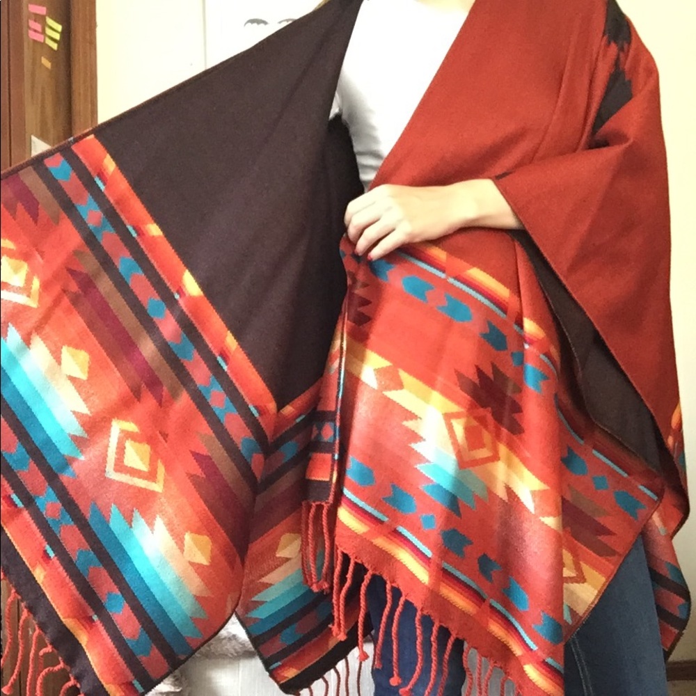 Southwest wrap shawl